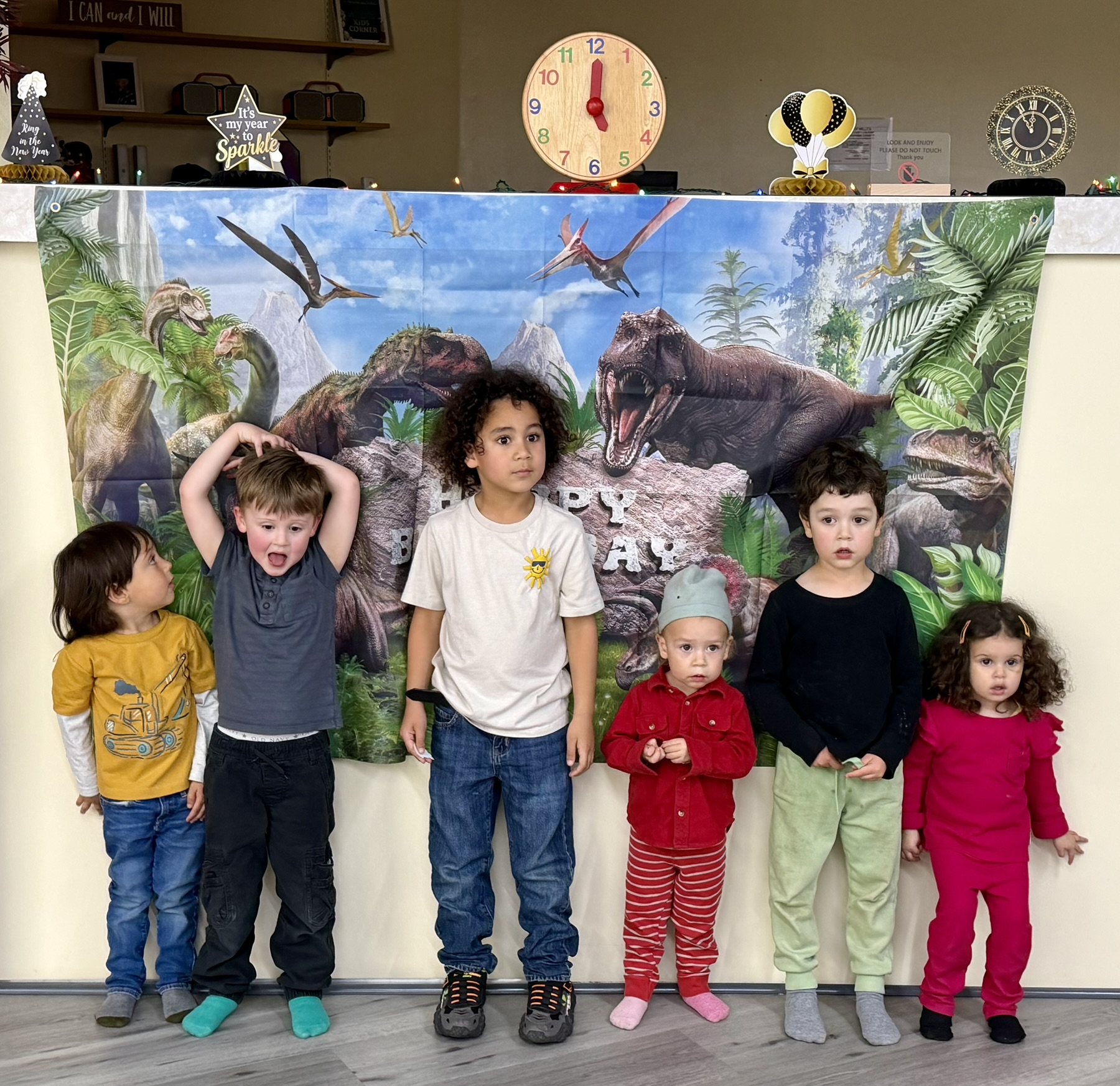 T-Rex Birthday Banner